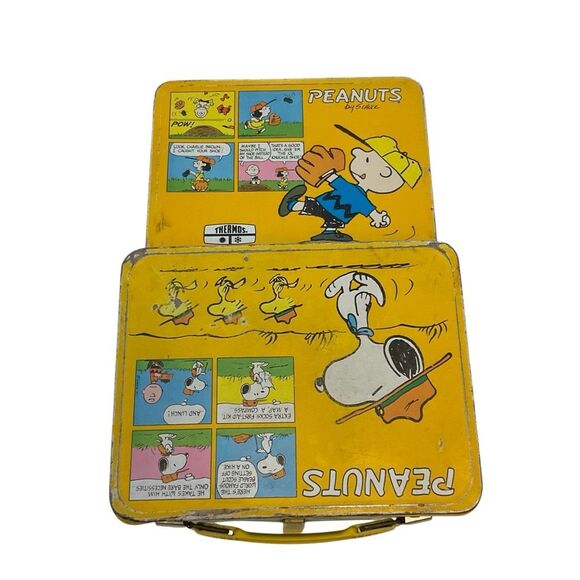 Vintage Peanuts Charlie Brown Metal Lunch Box by Thermos very clean! - Picture 4 of 16